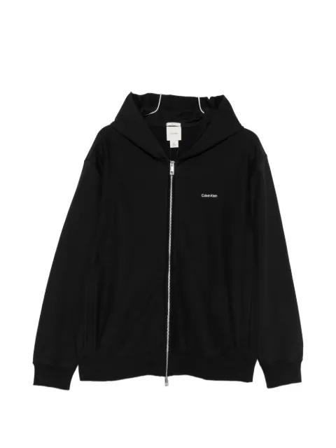 embroidered-logo zip-up hoodie by CALVIN KLEIN