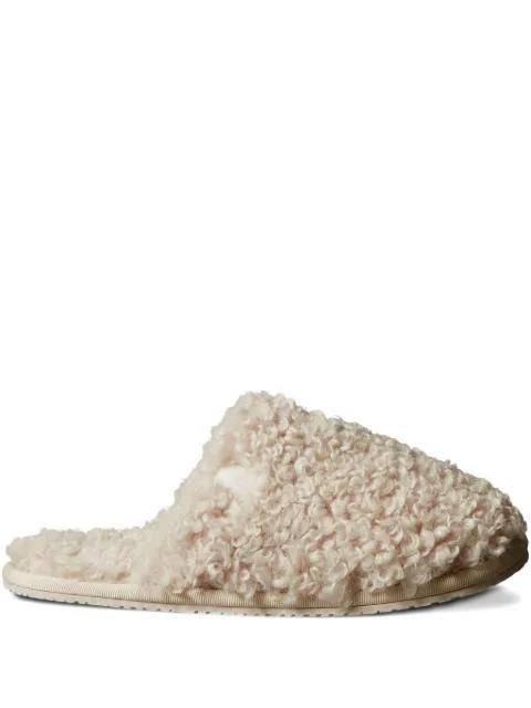 faux-shearling slippers by CALVIN KLEIN