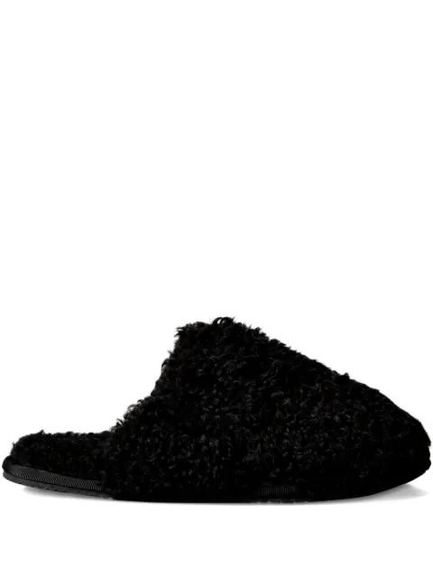 faux-shearling slippers by CALVIN KLEIN