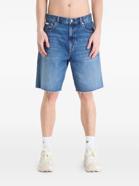 frayed denim shorts by CALVIN KLEIN