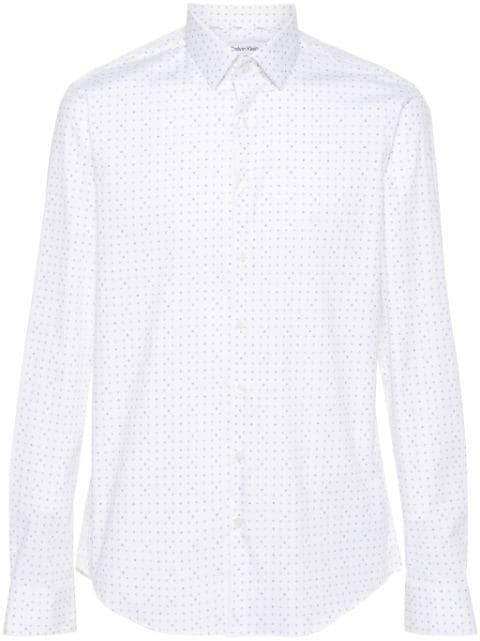 geometric-print cotton shirt by CALVIN KLEIN