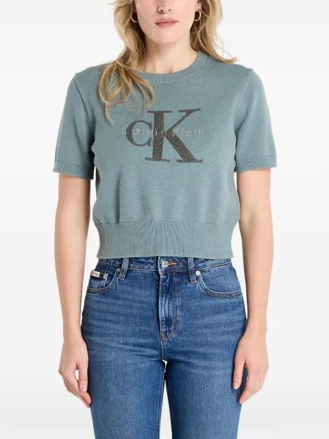 graphic cotton sweater by CALVIN KLEIN