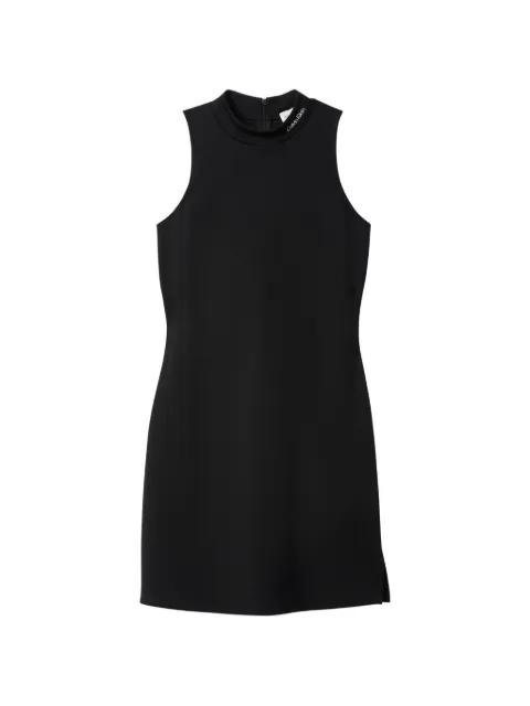 high-neck sleeveless dress by CALVIN KLEIN