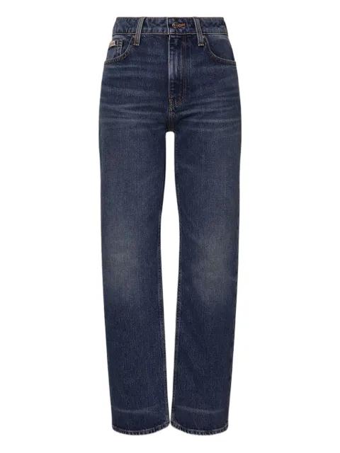 high-rise straight-leg jeans by CALVIN KLEIN