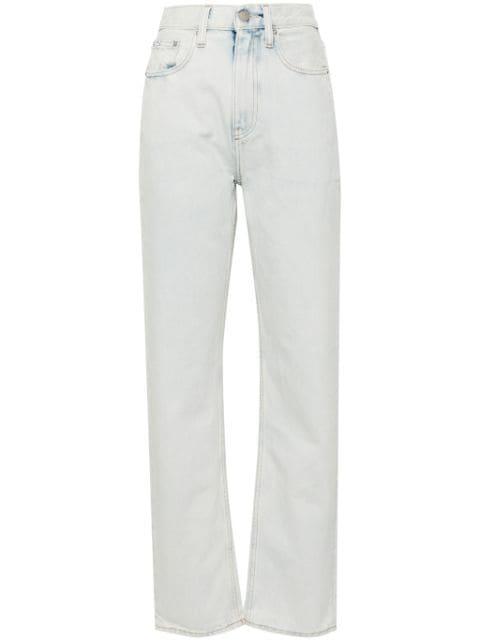 high-rise straight-leg jeans by CALVIN KLEIN