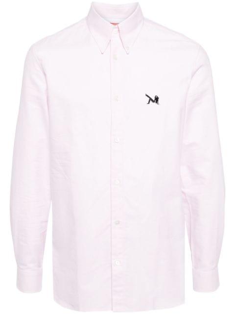 logo-appliqué cotton shirt by CALVIN KLEIN
