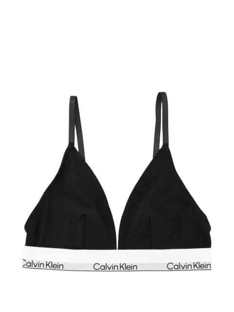 logo-band unlined triangle bra by CALVIN KLEIN