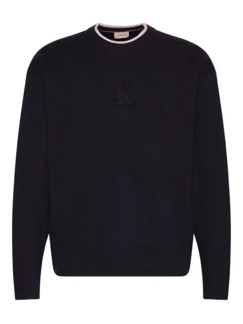 logo crew-neck knitwear by CALVIN KLEIN