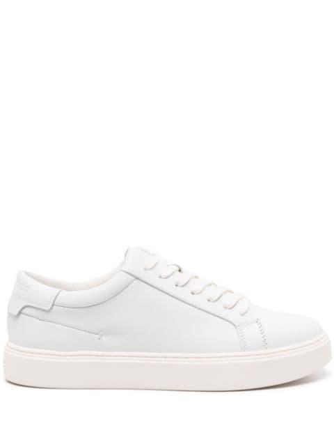 logo-debossed leather sneakers by CALVIN KLEIN
