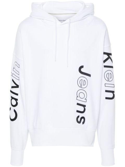 logo-embroidered cotton hoodie by CALVIN KLEIN