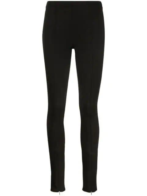 logo-embroidered cuff-zip leggings by CALVIN KLEIN