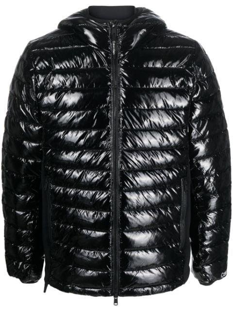 logo-embroidered hoodied puffer jacket by CALVIN KLEIN