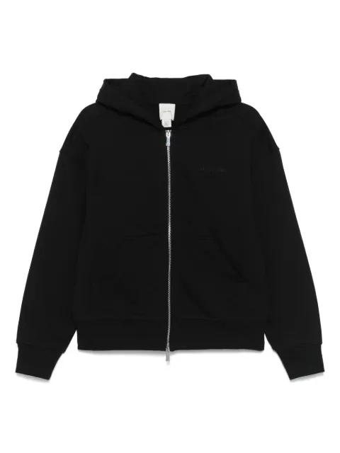 logo-embroidered zip-up hoodie by CALVIN KLEIN