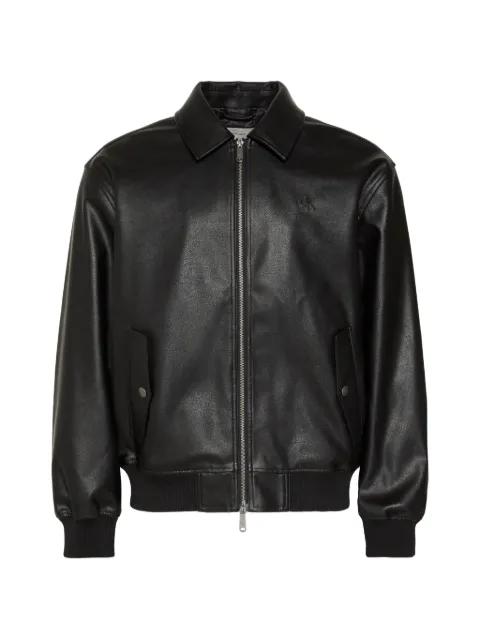 logo-embroidered zip-up jacket by CALVIN KLEIN