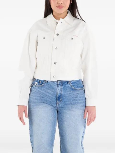 logo-patch buttoned jacket by CALVIN KLEIN