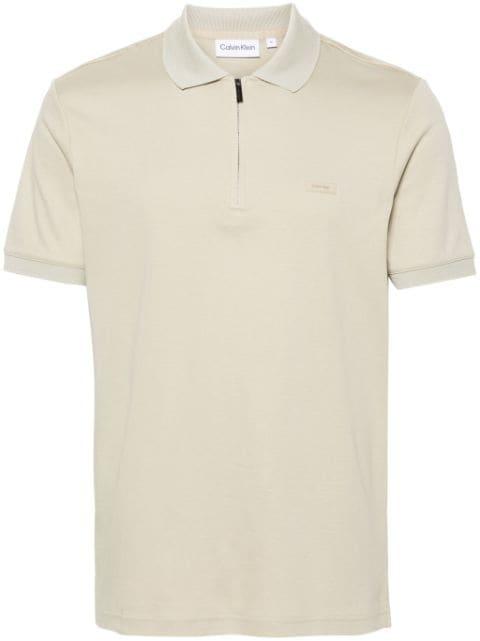 logo-patch cotton polo shirt by CALVIN KLEIN