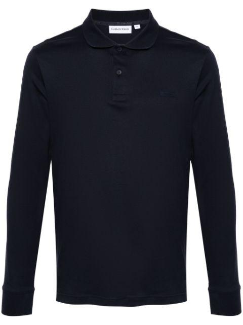 logo-patch cotton polo shirt by CALVIN KLEIN