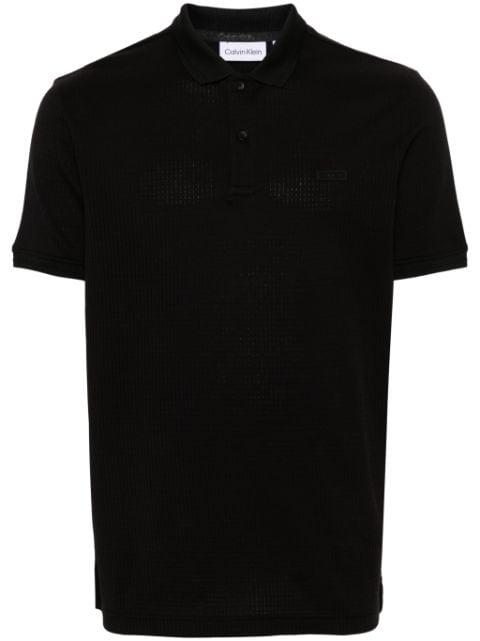 logo-patch cotton polo shirt by CALVIN KLEIN