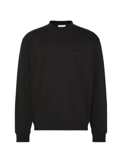 logo-patch crew-neck sweater by CALVIN KLEIN