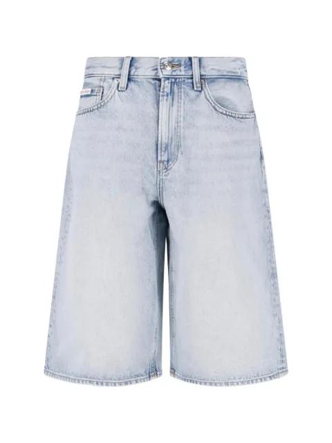 logo-patch denim shorts by CALVIN KLEIN