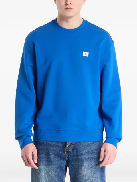 logo-patch long-sleeve sweatshirt by CALVIN KLEIN