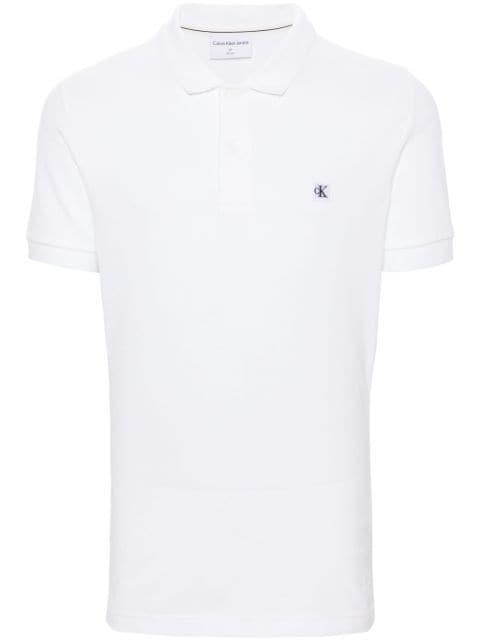 logo-patch piqué polo shirt by CALVIN KLEIN