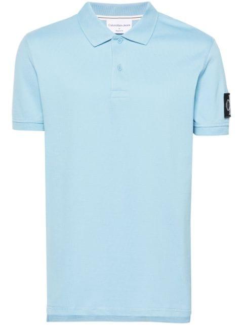 logo-patch piqué polo shirt by CALVIN KLEIN