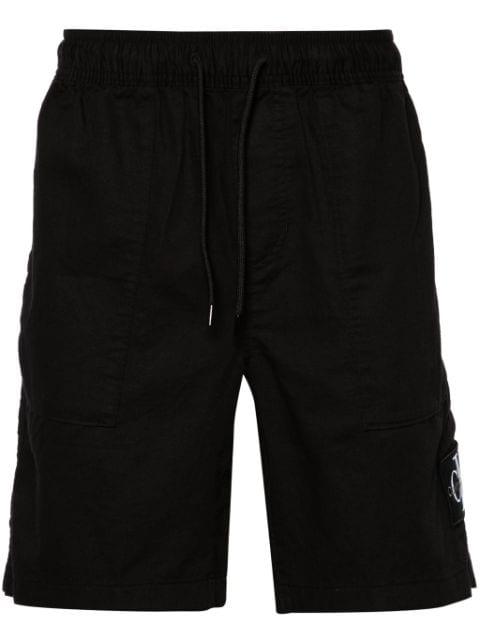 logo-patch twill bermuda shorts by CALVIN KLEIN
