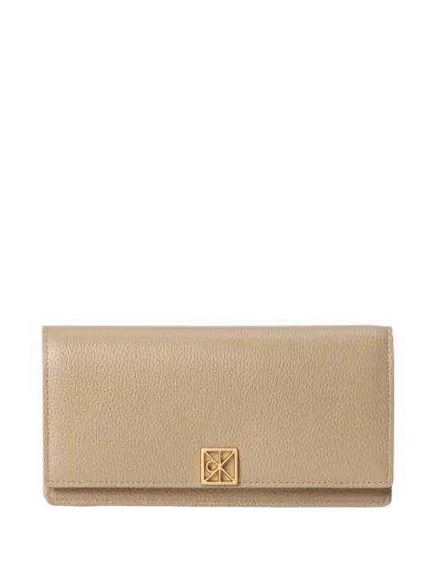 logo-plaque grained wallet by CALVIN KLEIN