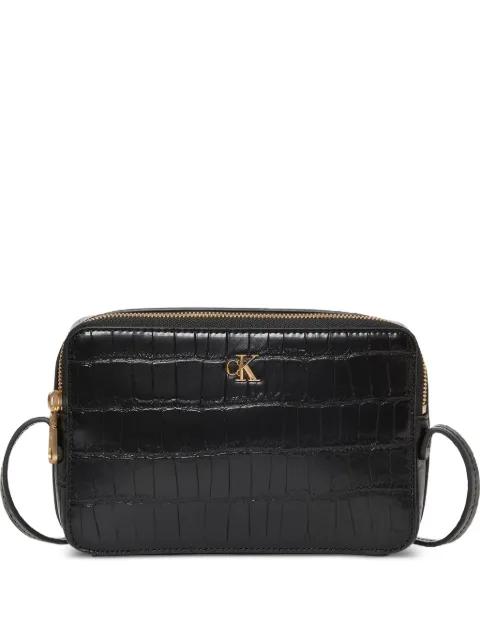 logo-plaque zip shoulder bag by CALVIN KLEIN