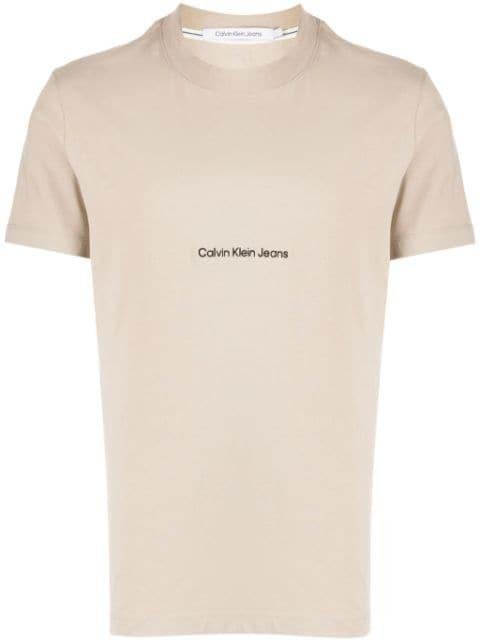 logo-print cotton T-shirt by CALVIN KLEIN