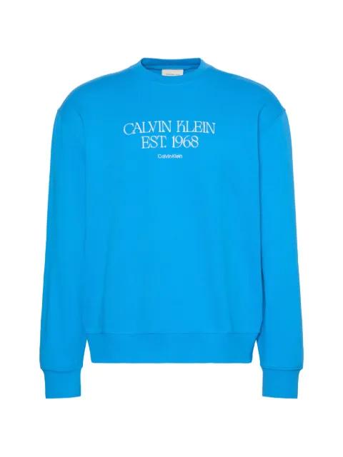 logo-print crew-neck sweater by CALVIN KLEIN