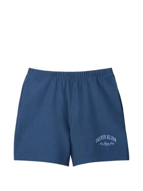 logo-print elasticated-waist shorts by CALVIN KLEIN