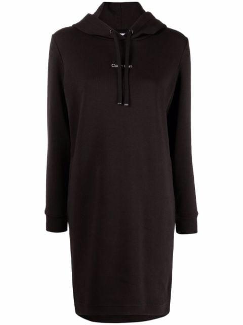 logo-print hoodie short dress by CALVIN KLEIN