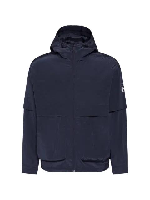 logo-print hoodied jacket by CALVIN KLEIN