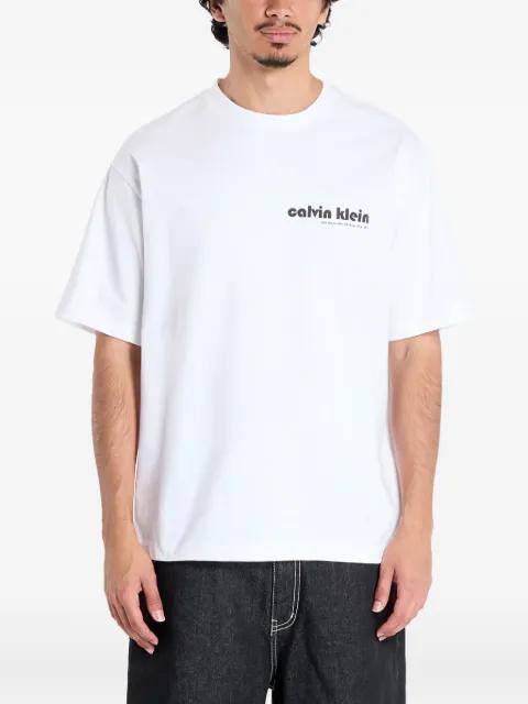 logo-print short-sleeve T-shirt by CALVIN KLEIN