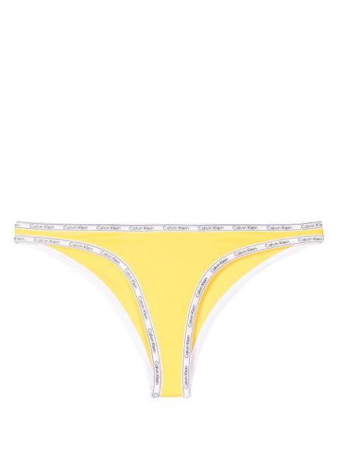 logo-print strap bikini bottoms by CALVIN KLEIN