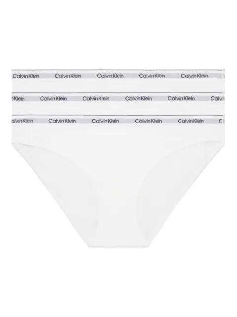 logo waistband 3-pack briefs by CALVIN KLEIN