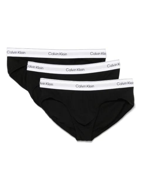 logo-waistband briefs (set of three) by CALVIN KLEIN