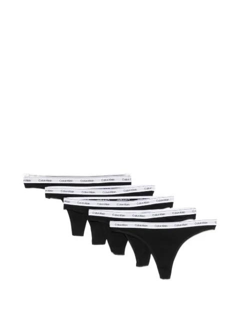 logo-waistband thongs (set of five) by CALVIN KLEIN