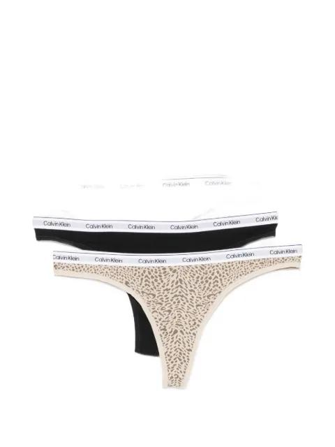 logo-waistband thongs (set of three) by CALVIN KLEIN