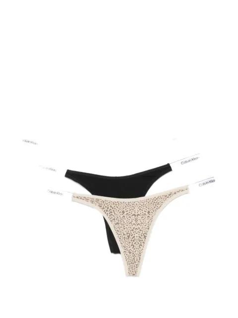 logo-waistband thongs (set of three) by CALVIN KLEIN