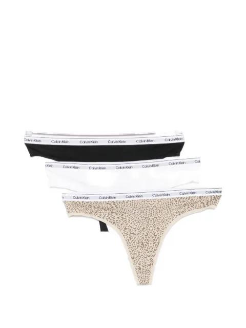 logo-waistband thongs (set of three) by CALVIN KLEIN