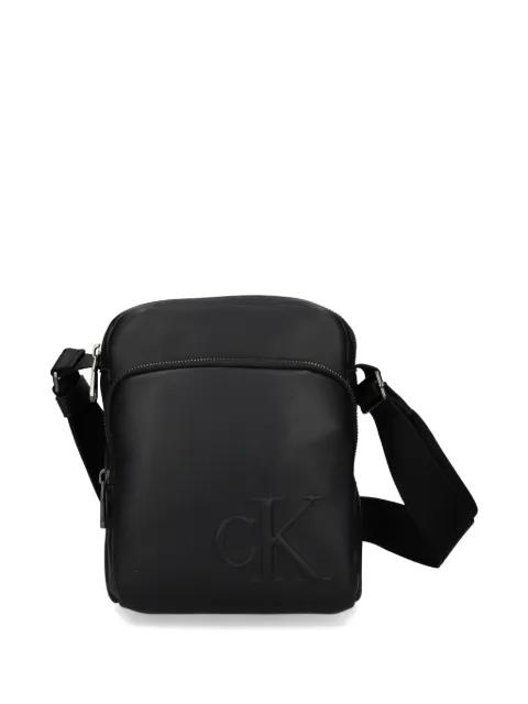logo zip messenger bag by CALVIN KLEIN