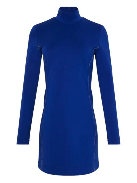 long-sleeve high-neck mini dress by CALVIN KLEIN