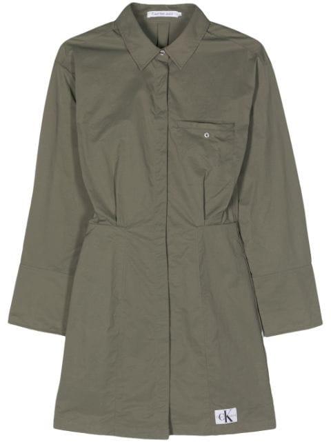 long-sleeve shirt dress by CALVIN KLEIN