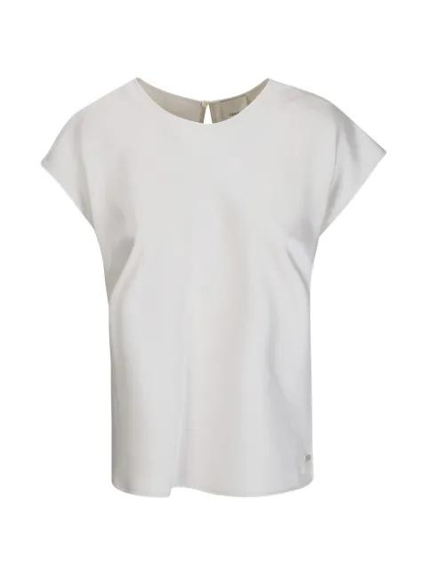 matte satin sheath top by CALVIN KLEIN