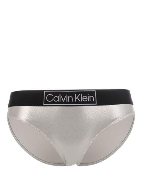 metallic-finish bikini bottoms by CALVIN KLEIN