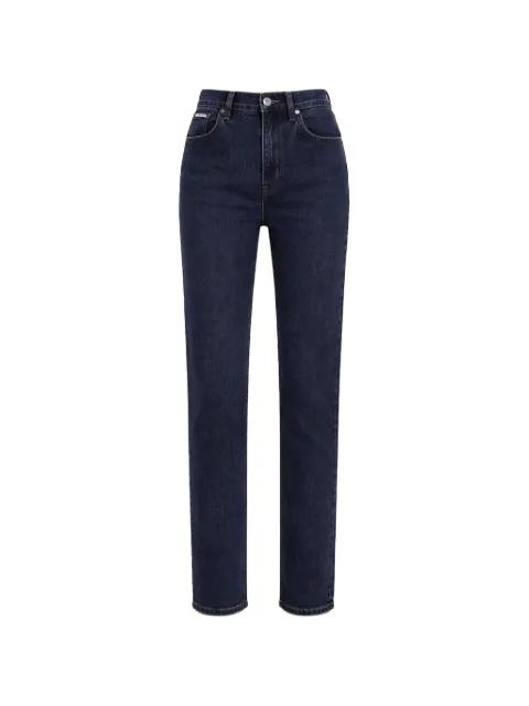 mom-fit straigt-leg logo jeans by CALVIN KLEIN