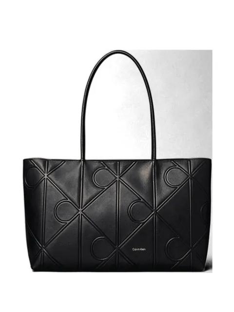 monogram-embossed tote bag by CALVIN KLEIN